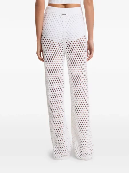 Pantaloni Michael Kors tricotate alb