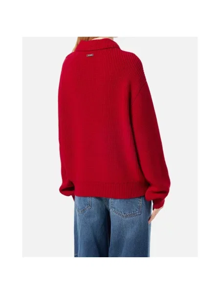 Sweter Iceberg wełniany czerwony