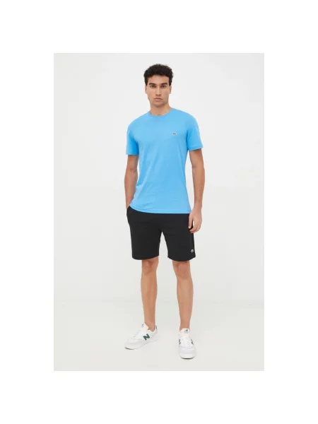 Lacoste szorty dresowe z bawełną czarne