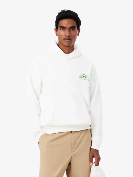 Худи Lacoste белое
