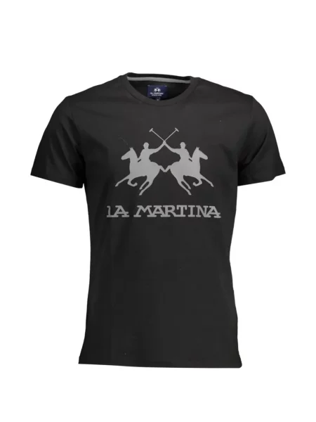 Tricou La Martina cu imagine negru