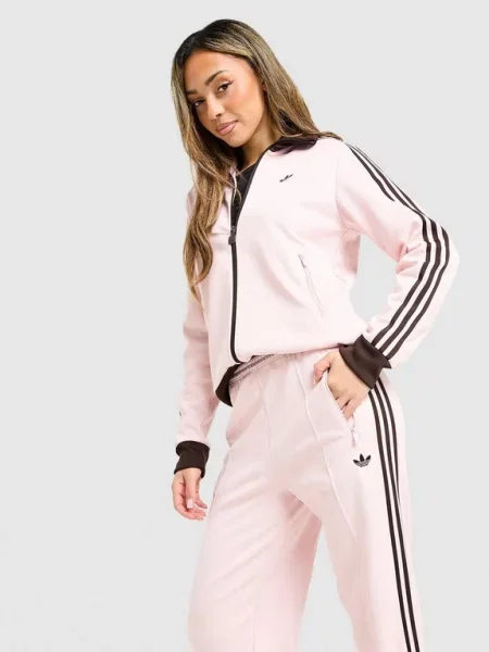 Adidas Mikina Rozepínací Classic Tt růžová