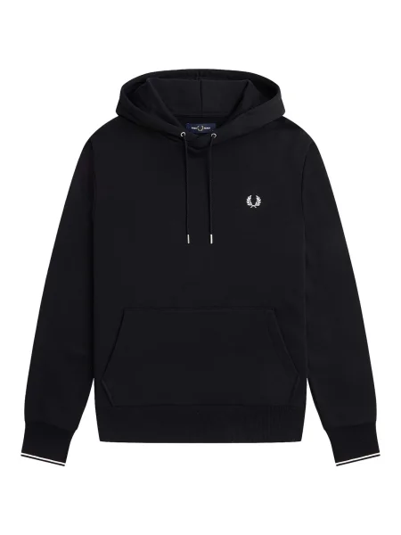 Hanorac cu glugă Fred Perry cu glugă negru