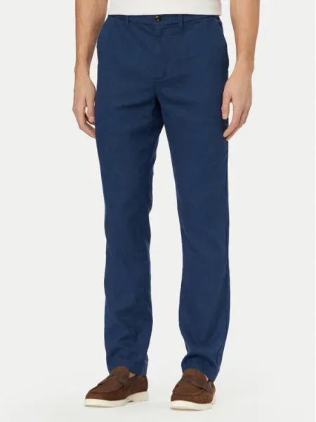 Tommy Hilfiger Chinosy Denton Straight Fit niebieski