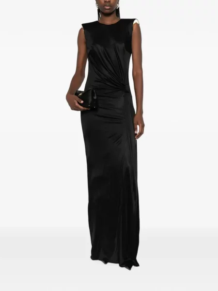 Rochie maxi Elisabetta Franchi drapată negru