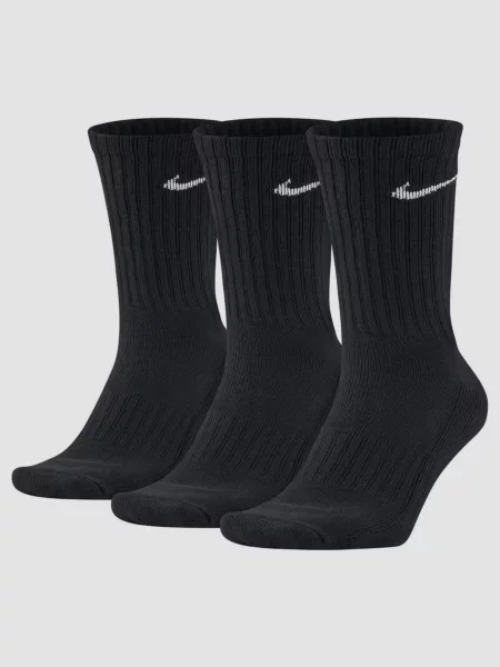 NIKE U Nk V Cush Crew 3P Value Набір шкарпеток Бавовна/поліестер чорний