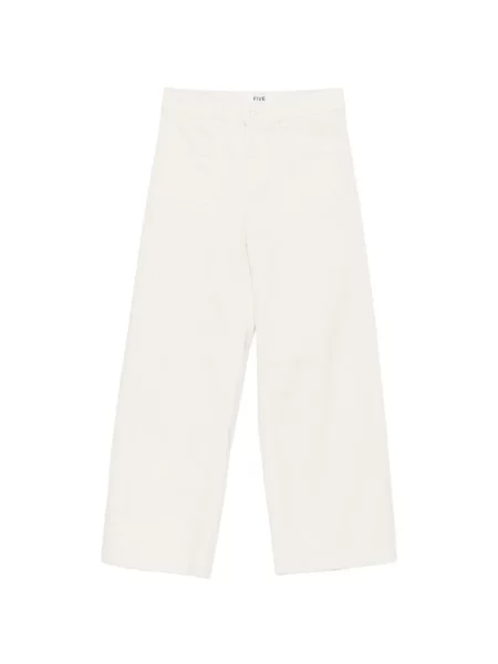 Pantaloni Five Jeans alb