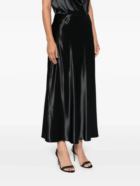 Fustă Alberta Ferretti din satin negru