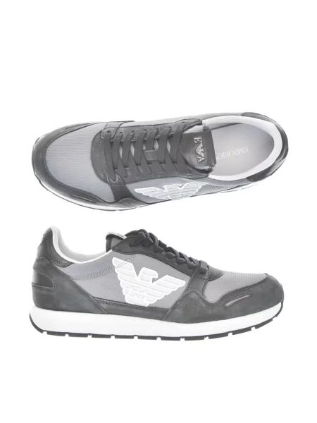 Sneakersy Emporio Armani skórzane czarne