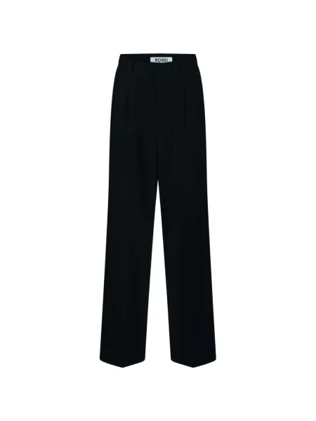 Spodnie Rossi plisowane czarne