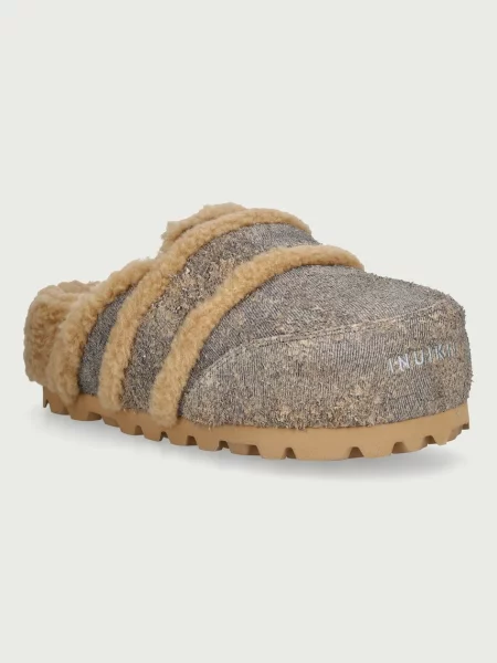 Inuikii șlapi pentru femei din piele întoarsă Cozy Loafer Denim bej