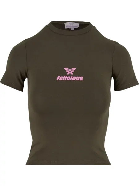 Felicious Tricou închis / roz verde