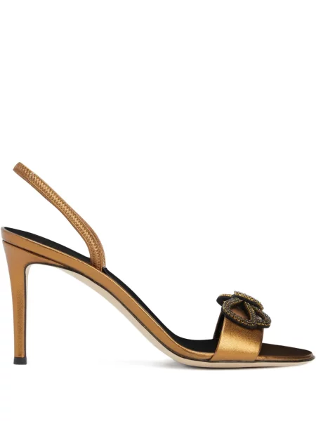 Sandale Giuseppe Zanotti cu funde slingback bronz