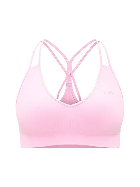 ICANIWILL Sutien sport Define Seamless deschis roz