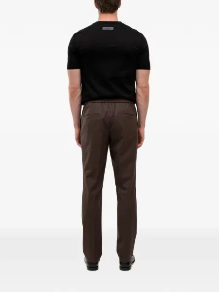 Pantaloni Hugo de lână maro
