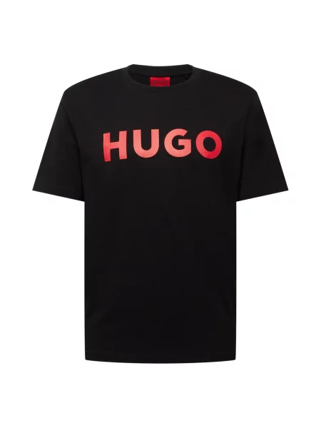 HUGO Tricou Dulivio roșu negru