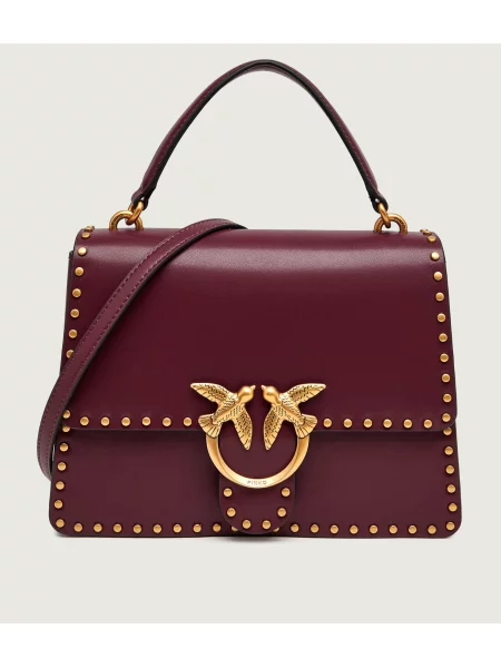 Pinko De piele cufăr top Handle Classic Light