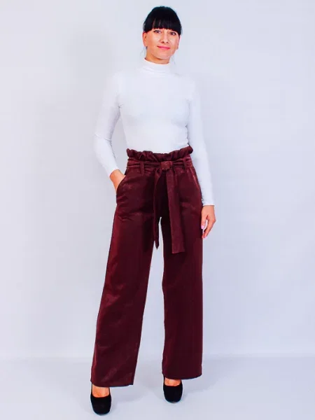 Носи своє Штани палаццо коричневий