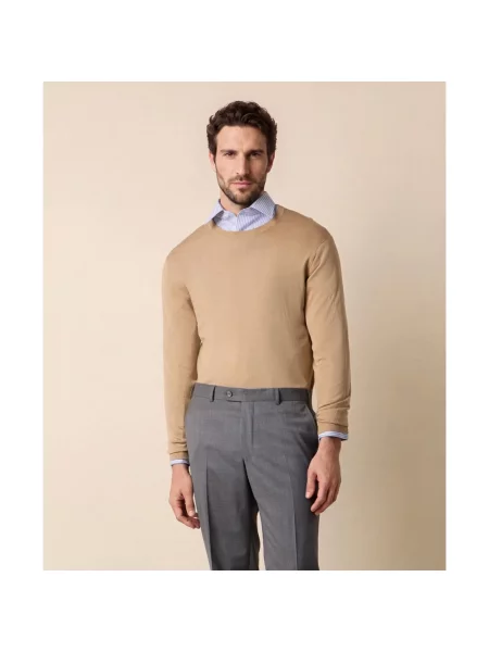 Sweter Brooks Brothers wełniany brązowy