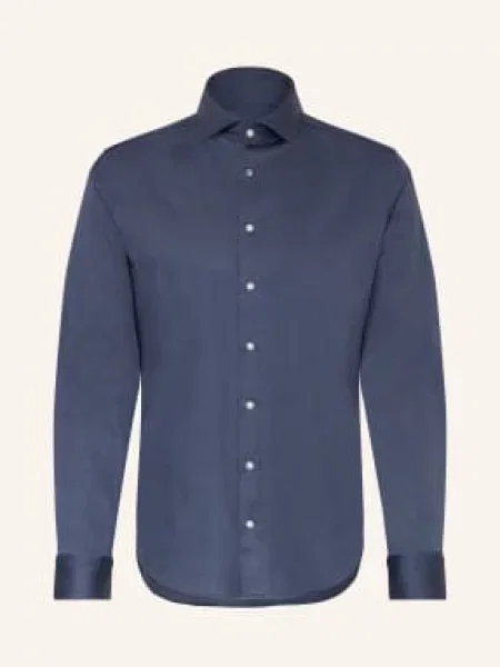 Seidensticker Košile Z Džersejového Úpletu Shaped Fit tmavě modrá