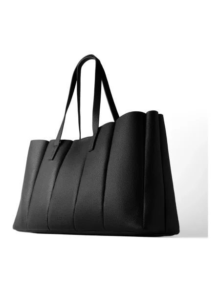 Shopperka L37 skórzana czarna