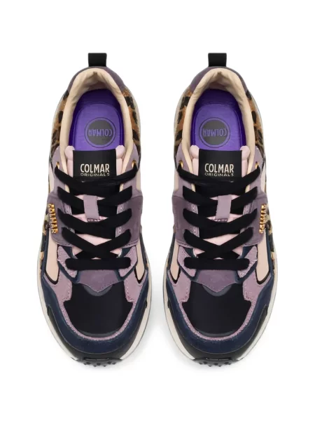 Sneakerși Colmar cu model leopard