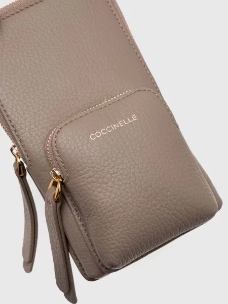 Coccinelle Torebka Na Smartfon Pixi beige beżowa