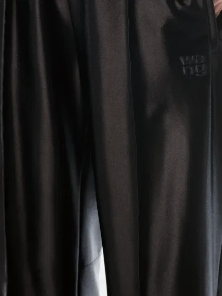 Pantaloni Alexander Wang din satin negru