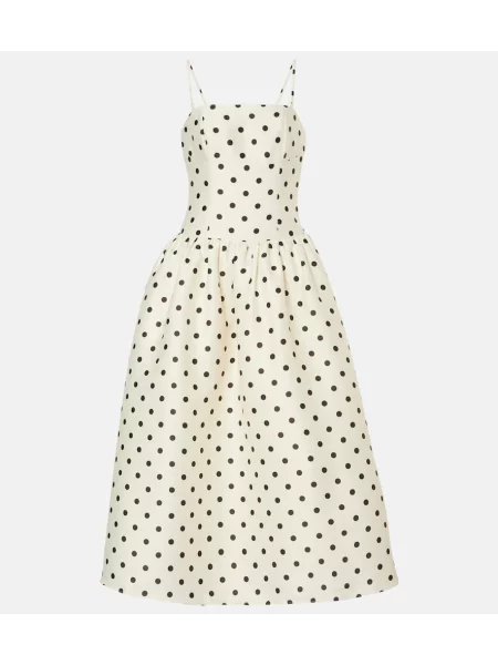 Rochie Self-portrait cu buline de costum alb