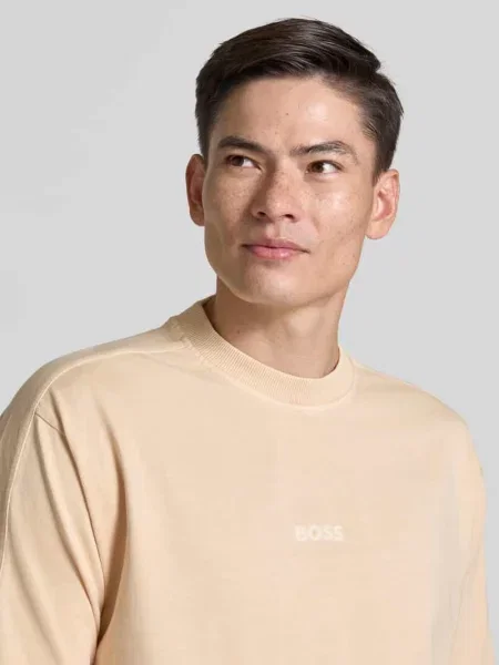 T-shirt o kroju relaxed fit z czystej bawełny model TE_TILE' Boss Orange