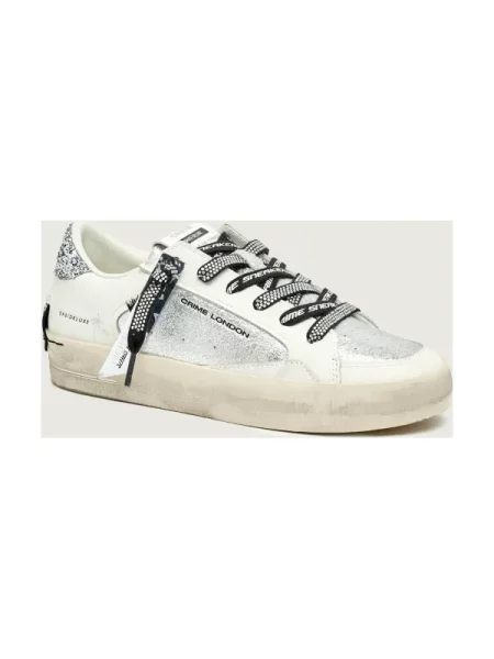 Crime London sneakers din piele DELUXE alb