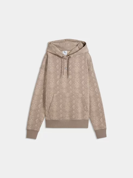 Худі PUMA Snake Pack Relaxed Hoodie комбінований верх бежевий