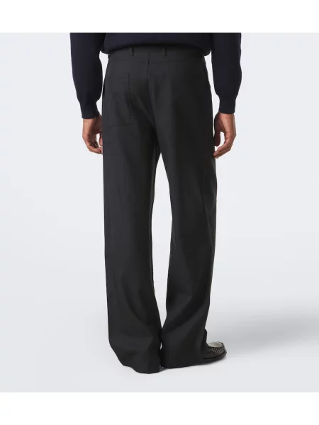 Pantaloni Prada de lână gri
