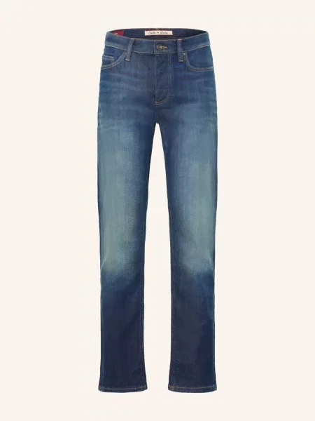 Mos Mosh Gallery Džíny Mmgandrew Parma Slim Fit mid blue modré