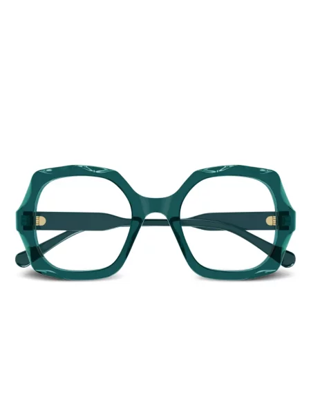 Ochelari de soare Chloé Eyewear cu imprimeu geometric verde