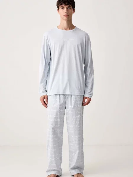Calvin Klein Underwear piżama dwuczęściowa niebieska