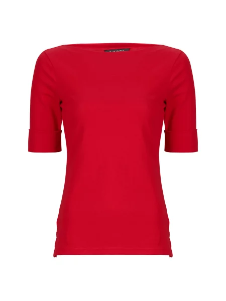 Pletena majica Lauren Ralph Lauren crvena