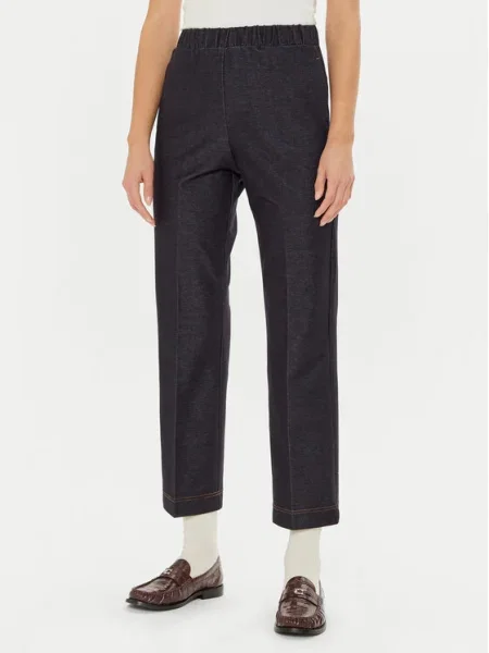 Max Mara Leisure Pantaloni din Quiete Bleumarin