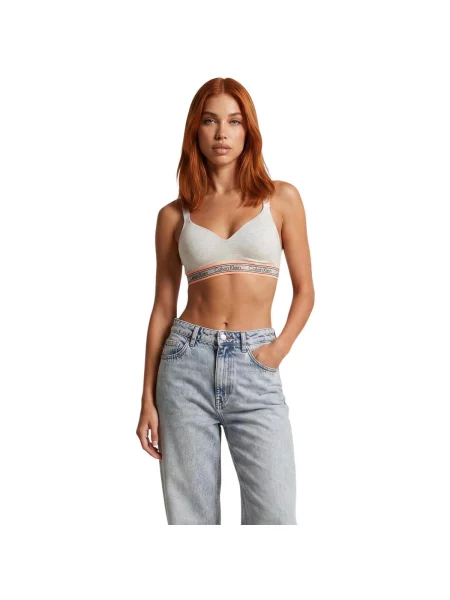 Sutien bralette Calvin Klein Jeans alb