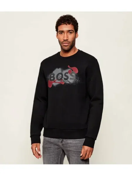 BOSS BLACK Hanorac C-Soleri | regular fit negru