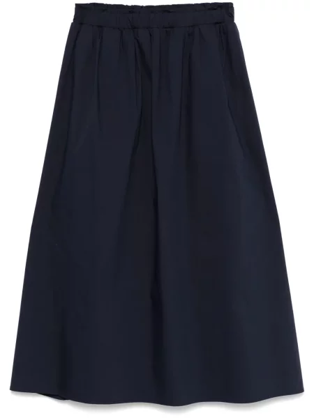 Spódnica midi Gran Sasso do kolan w kształcie litery A niebieska