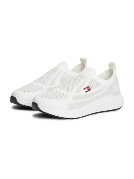 Tommy Jeans Slip-on obuv sivobéžová biela