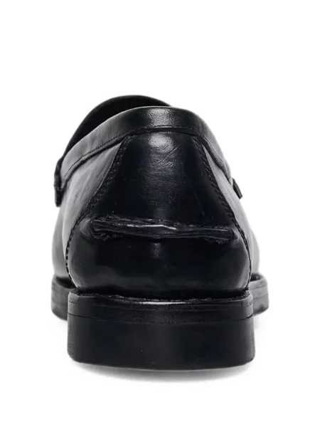 Pantofi loafer Visvim din piele negru