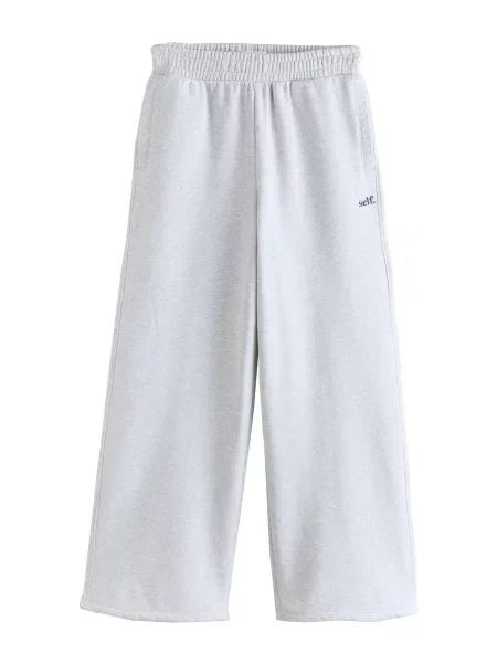 Self. Pantaloni amestecat gri