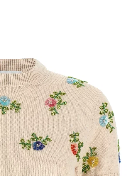Top Rabanne cu model floral cu imagine