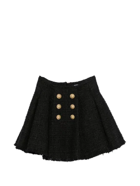 Trapéz mini szoknya Balmain fekete