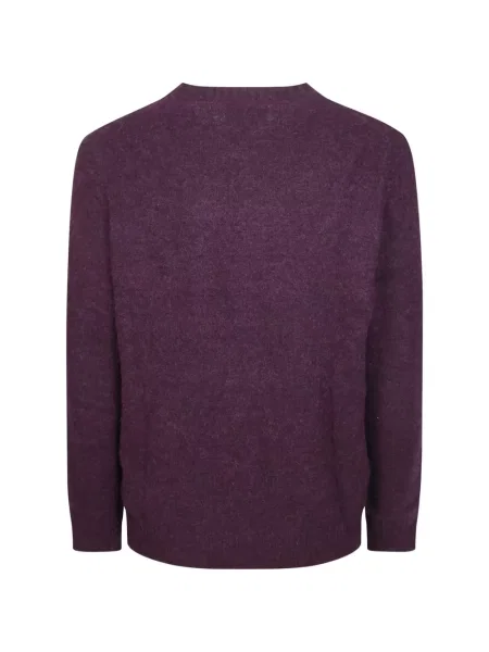 Pulover Mc2 Saint Barth cu decolteu rotund violet