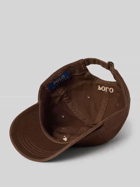 Czapka z daszkiem Polo Ralph Lauren brązowa