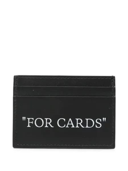 Portofel Off-white din piele alb