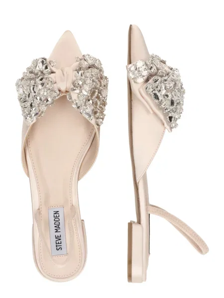 STEVE MADDEN Baleríny s ramienkom Sloane / strieborná béžová